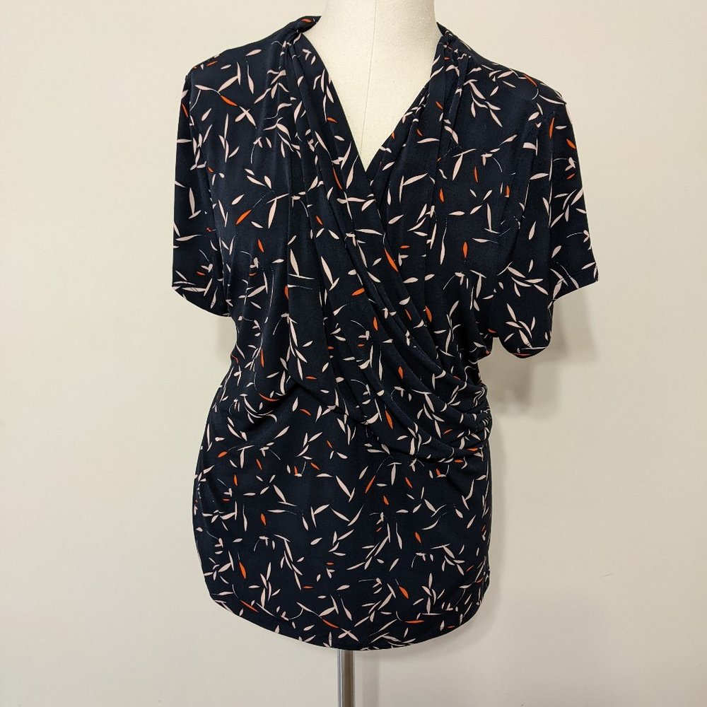 NWOT Nordstrom Philosophy Navy Wrap Top Size 3X/20W